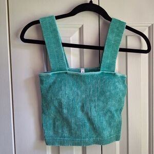 Zenana Ribbed Bralette Top With Removable Pads